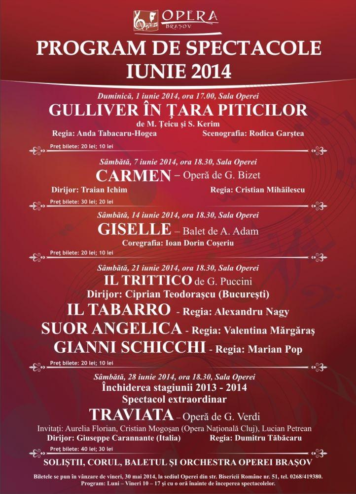 Program de spectacole pentru copii - Iunie 2014