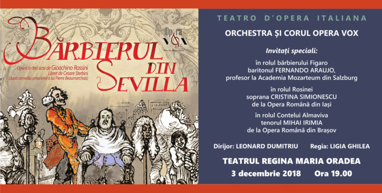 "Bărbierul din Sevilla", la Oradea