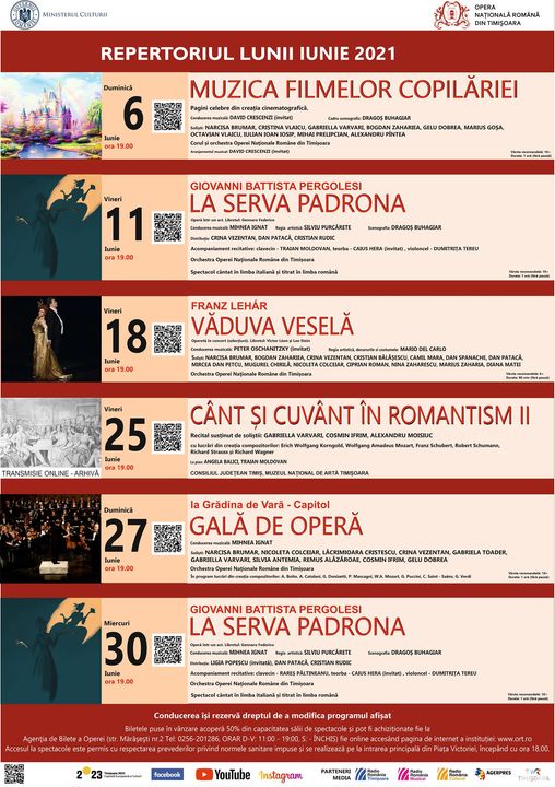 Program iunie 2021