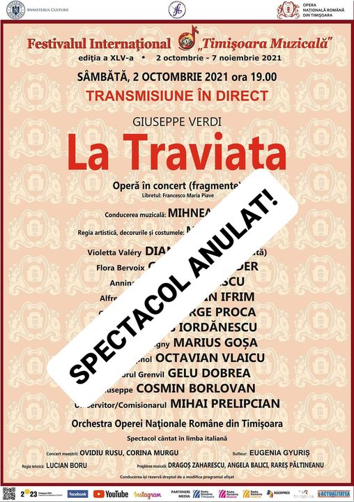 Spectacol anulat