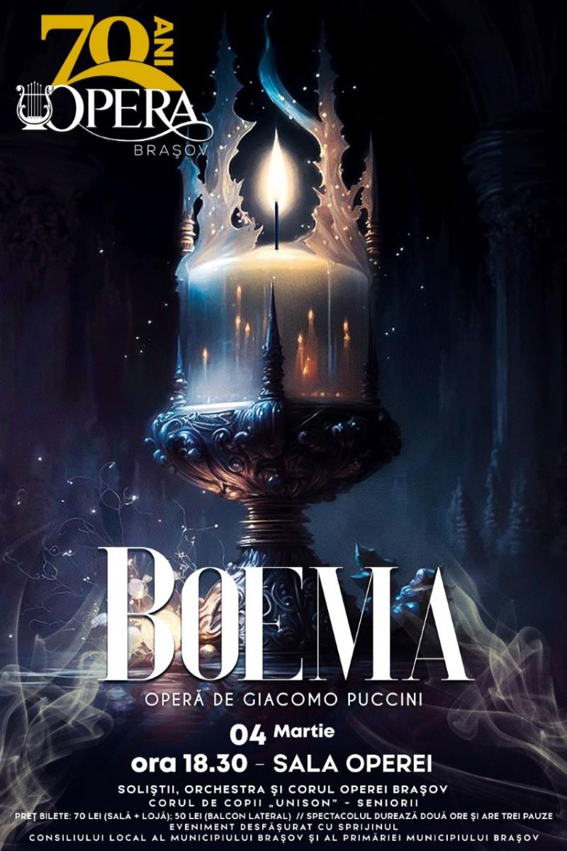 „Boema”, o poveste pariziană, pe scena Operei Brașov