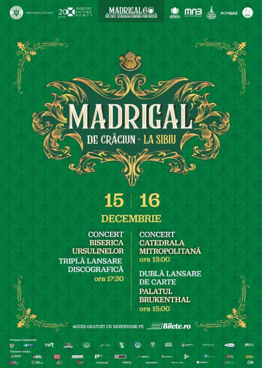 Madrigal de Crăciun, la Sibiu