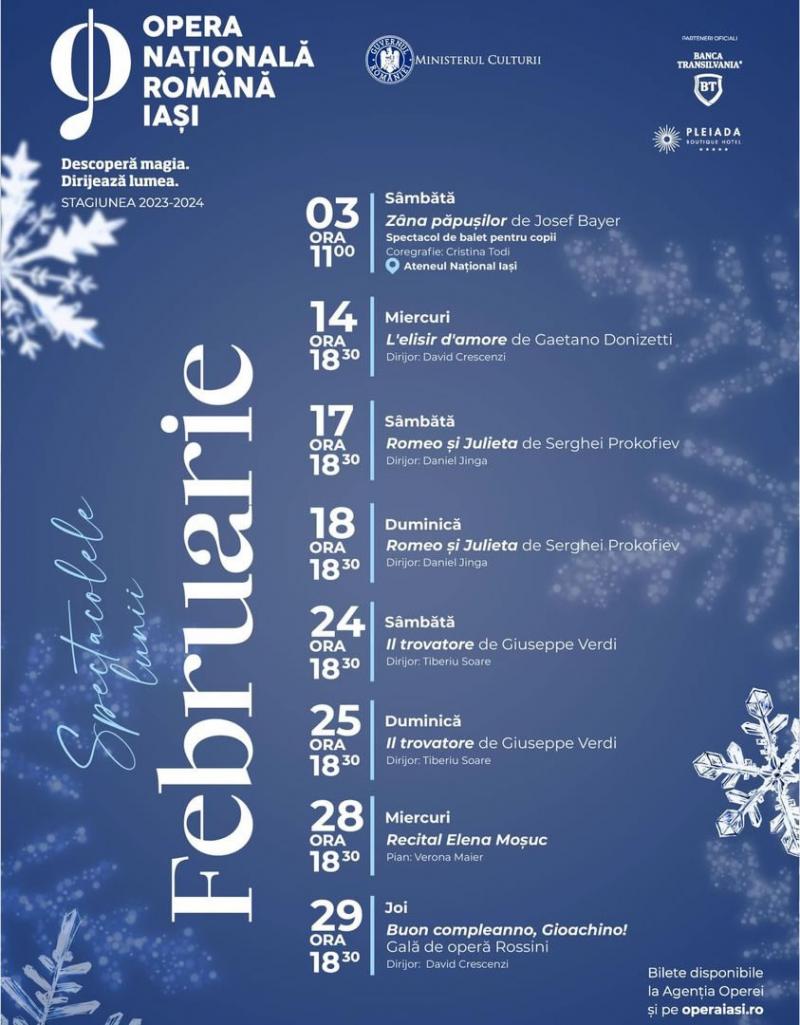 Spectacolele lunii februarie