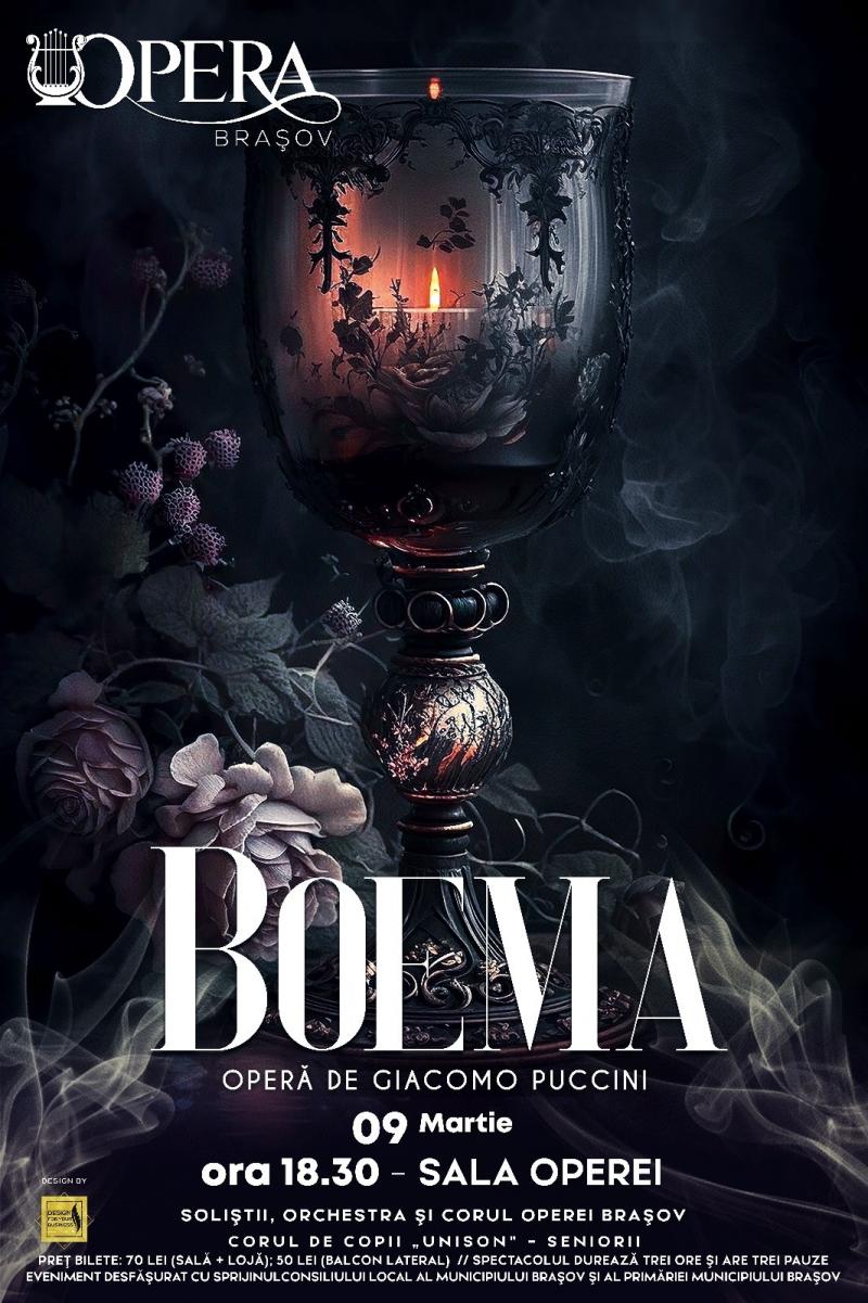 „Boema”, una dintre cele mai jucate opere din lume,  pe scena Operei Brașov