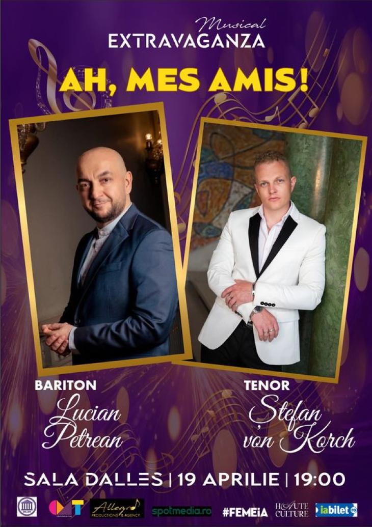 „SANTA LUCIA“, concert de arii celebre cu baritonul Lucian Petrean și tenorul Ștefan von Korch