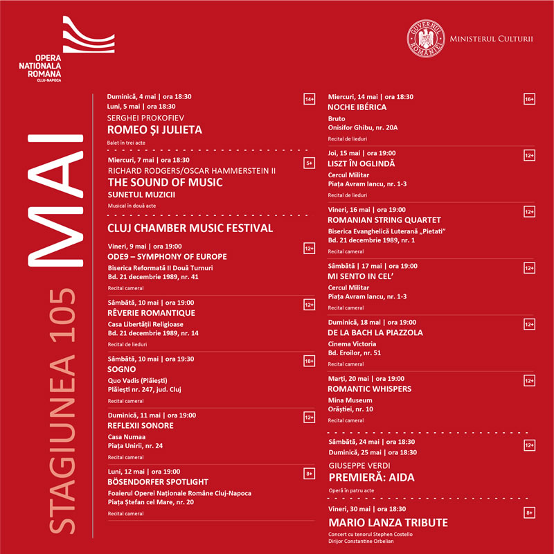Program mai 2025