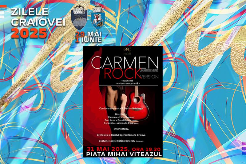 Carmen Rock în Piața Mihai Viteazu din Craiova