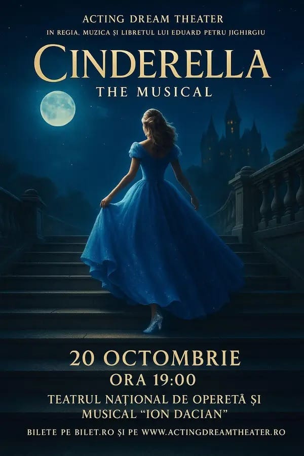 Cinderella - The Musical, pe 20 octombrie la Teatrul de Operetă și Muzical din București