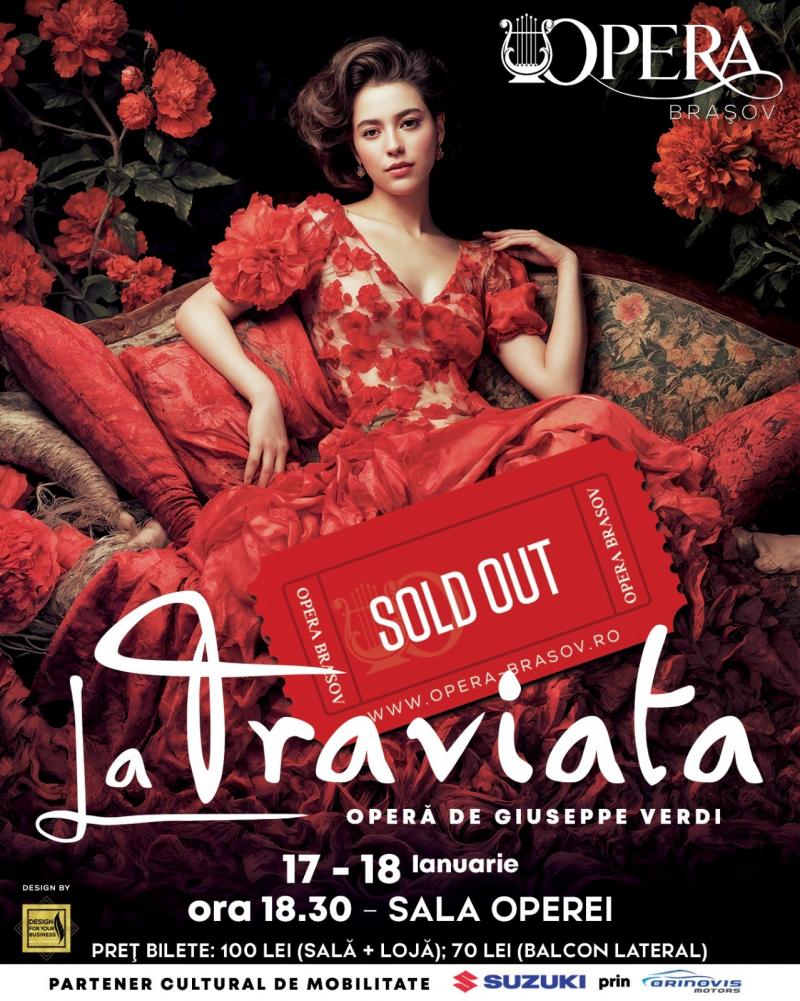 Traviata, în două reprezentații, la Opera Brașov