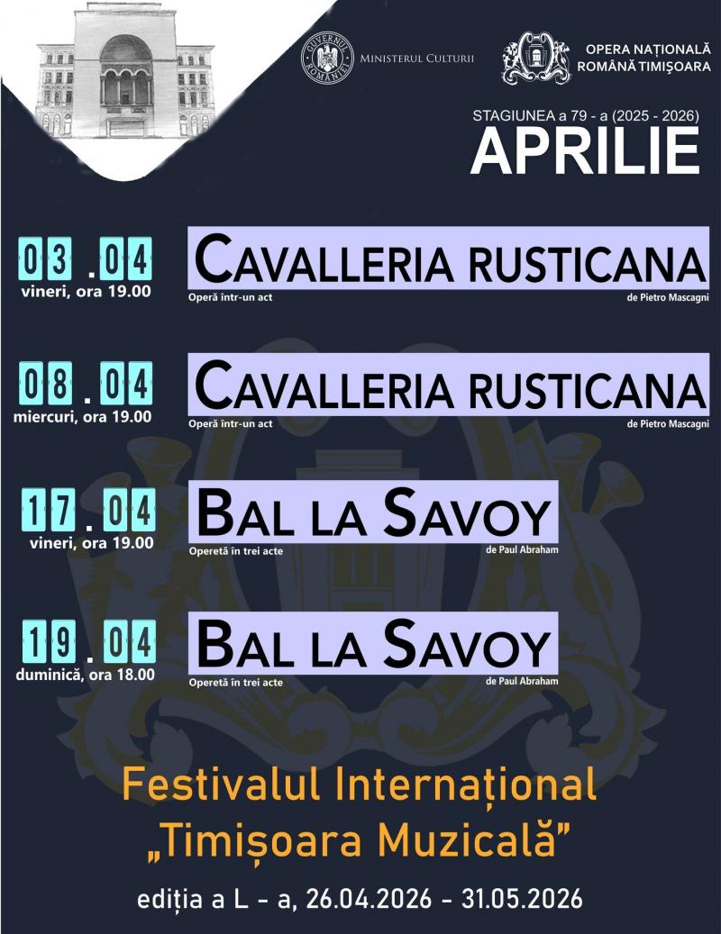 Program aprilie 2026